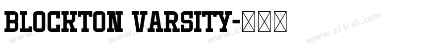 BLOCKTON VARSITY字体转换